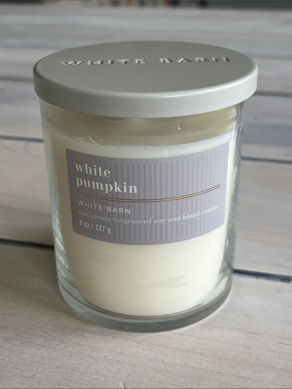 White Barn White Pumpkin Candle - 8 oz Bath & Body Works